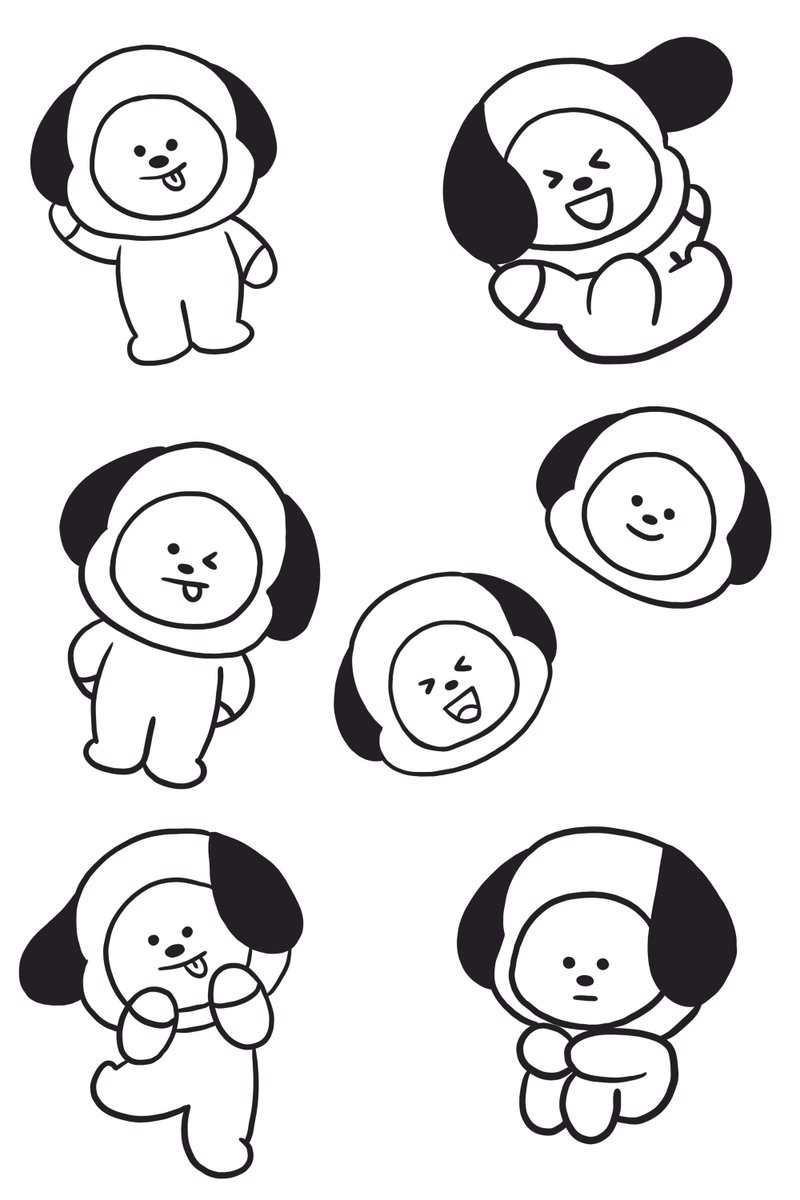 Download abgdhwz: Coloring Bt21