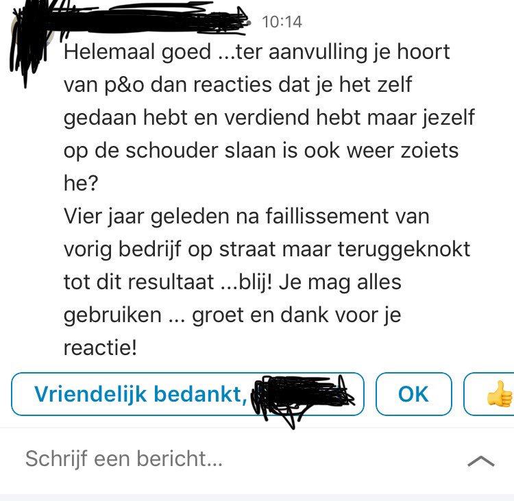 Wát een mooi bericht kreeg ik gisteravond van deze nu 62-jarige vakman in de grafische industrie: 

• 4 jaar geleden baan verloren
• 2 jaar geleden waar aan de slag via een uitzendbureau 
• nu een vast contract! 

Hij deelt het graag met je, ter inspiratie van velen! 😀