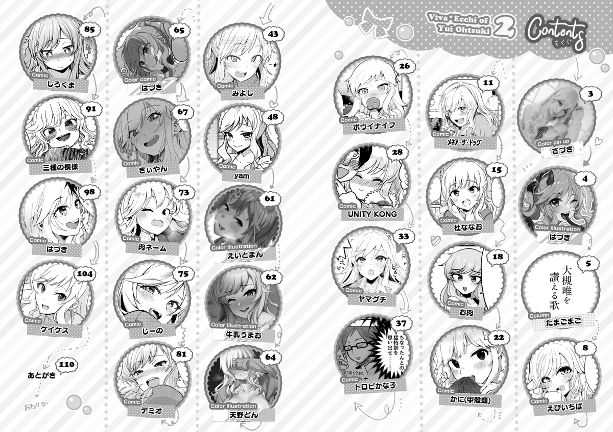 haduki8914's tweet photo. ――『大槻唯のビバ☆えっち』は帰ってくる。
豪華執筆者24名の手によってさらに濃密に、さらにガチエロになったR18合同第2弾！今年のシコ収めもゆいえっちで決まり！！
3日目シ-67b「nature.」の他、メロンブックス専売で頒布予定。
WEBカタログ：https://t.co/5NgC1QNN4z https://t.co/sfQI6CYmmE