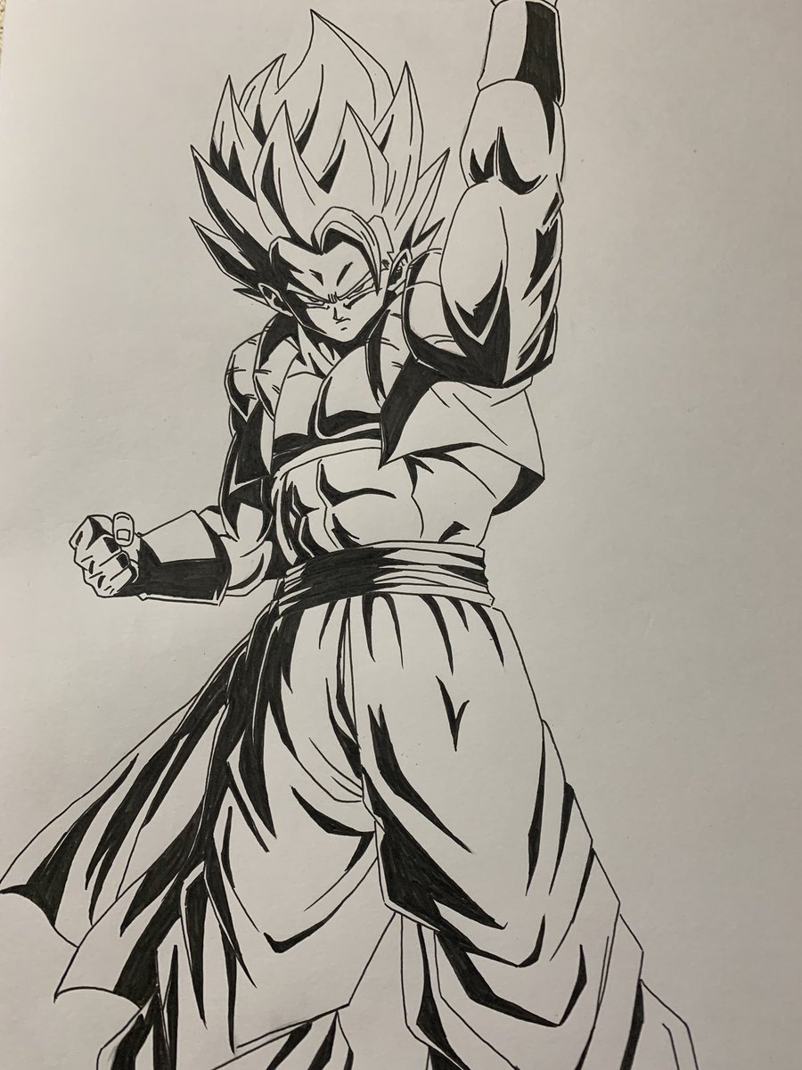 Twitter पर やす また描きました バランス少し手こずりましたが完成です 映画の影響もあり ゴジータ ブロリー人気上昇中なので それに乗っかってみました 笑 何気にゴジータは何枚か描いてます ドラゴンボール イラスト ゴジータ ブロリー