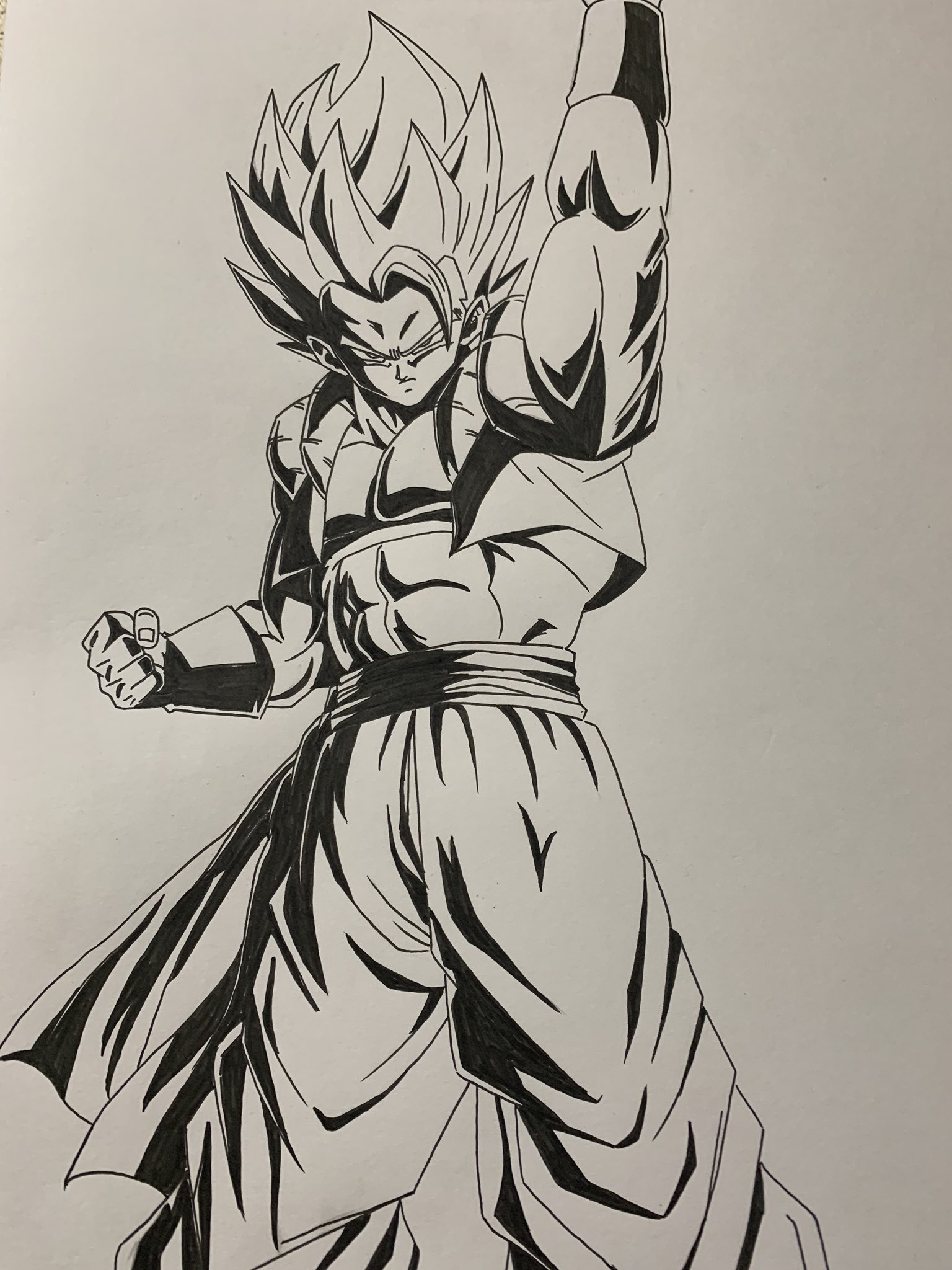 Twitter 上的 やす また描きました バランス少し手こずりましたが完成です 映画の影響もあり ゴジータ ブロリー人気上昇中なので それに乗っかってみました 笑 何気にゴジータは何枚か描いてます ドラゴンボール イラスト ゴジータ ブロリー