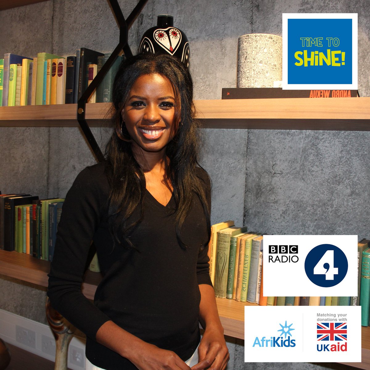 BaronessChalker's tweet photo. Tune in to @BBCRadio4 next Sunday at 07.55 or 21.25 to listen to @AfriKids’ ambassador, @JuneSarpong talk about their Time to Shine Appeal.
Everything raised will be DOUBLED by @DFID_UK. Find out more: https://t.co/kJlzll2ZOx
#Time2Shine #UKAidMatch #AfriKids #UKaid #UKgov https://t.co/xnsVtqfHo7