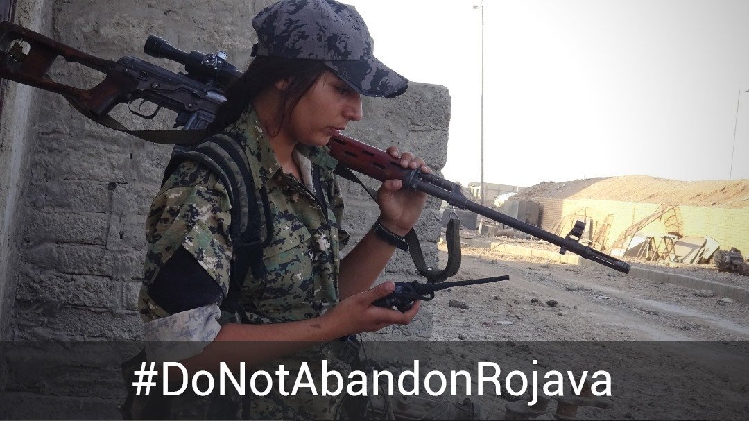 We are here welcoming new fighters of humanity. In the memory of those
who left the struggle on our shoulders...
#YPJInternationalfighters
#StopTurkeyDefendRojava