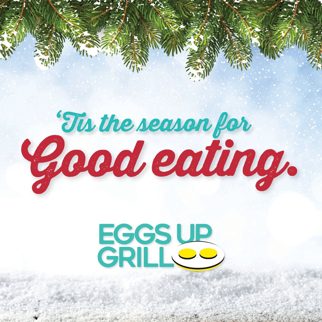 Spending time with family and friends is what Eggs Up Grill is all about. We hope to make this time of year a little merrier and a little less stressful. Call us for holiday hours and catering needs. bit.ly/2RwUWCm