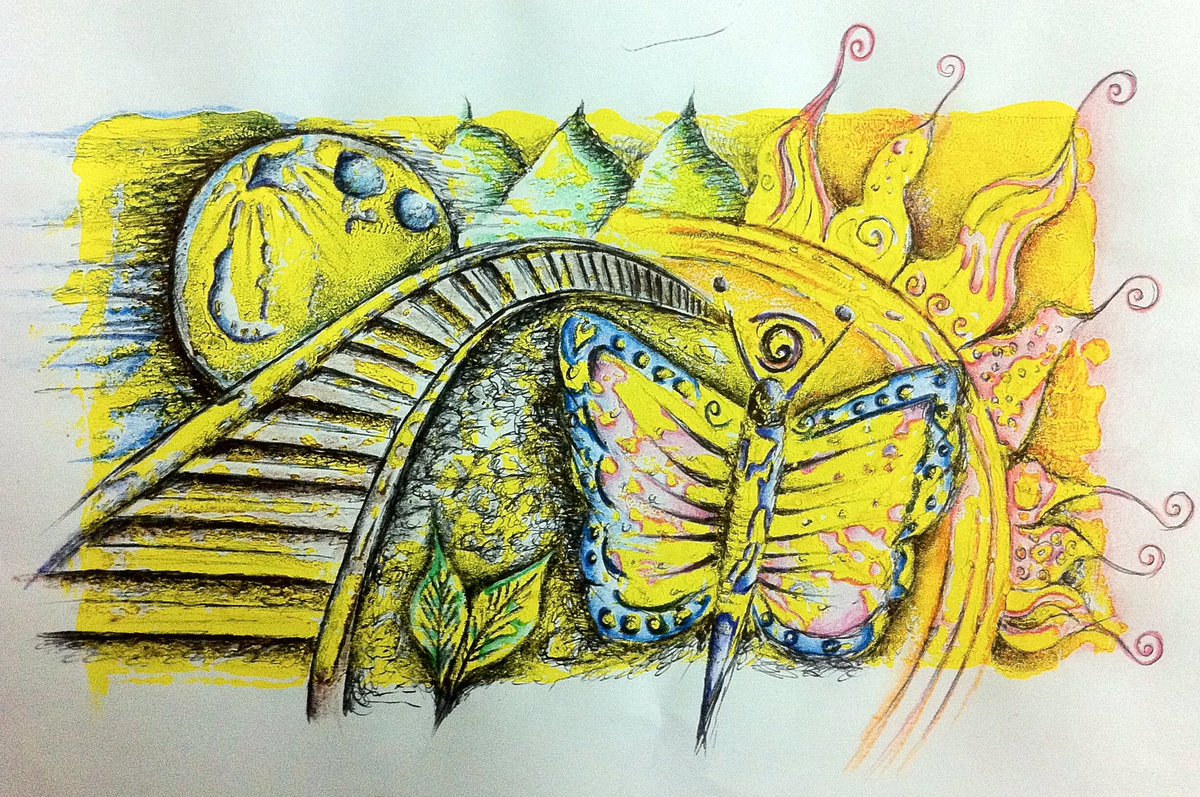 Found an old art piece influenced by my adventures in #Peru