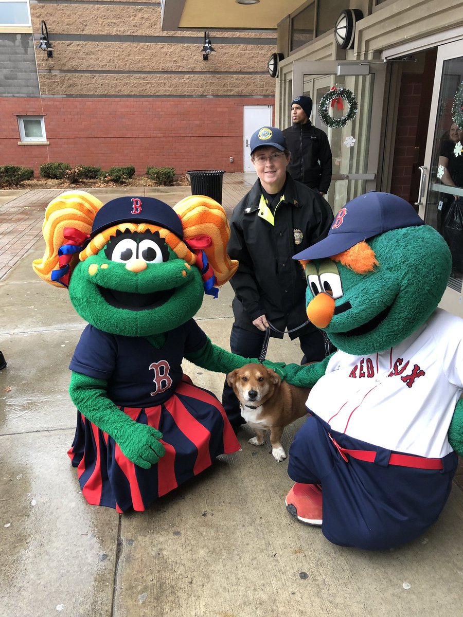 Oliver & Mom had a great day meeting people and helping out with Wally & Tessie of Boston Red Sox at 98.9 Telethon to Raise Money & donations of Christmas presents for MV Gas Fire Victims. #columbiagas #merrychristmas #bostonredsox #merrimackvalley #lawrencemassachusetts