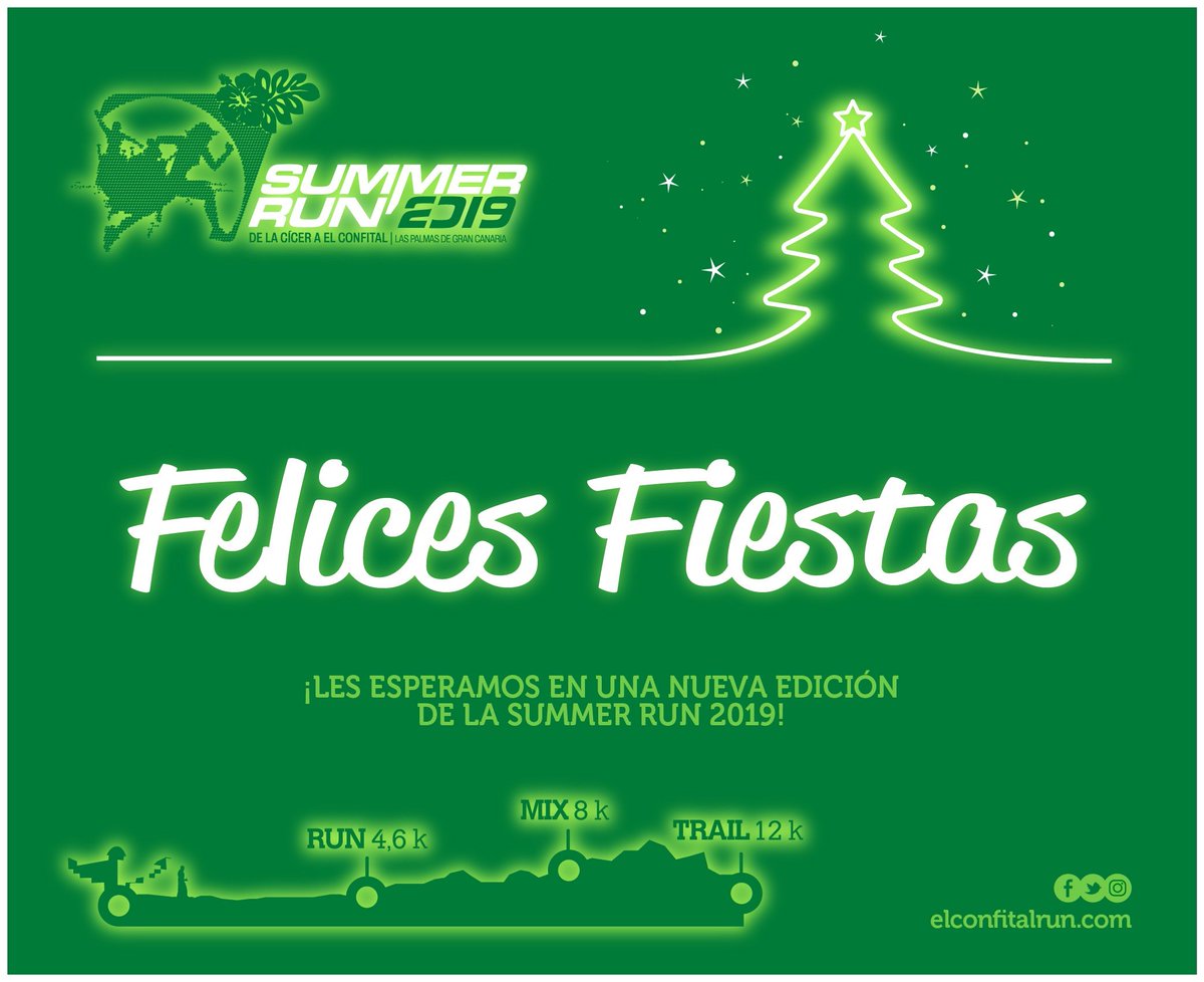 Todos los integrantes de la Summer Run El Confital te deseamos una muy Feliz Navidad!
Que todos tus objetivos se logren y que se cumplan tus sueños 
Nos vemos en el verano de 2019