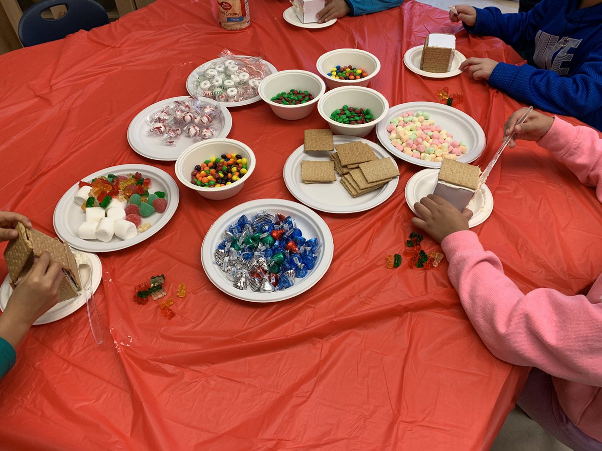 MrsSoleimani's tweet photo. We had the best time building our gingerbread houses! Check out our masterpieces!!!! https://t.co/e9Y43CsoQd