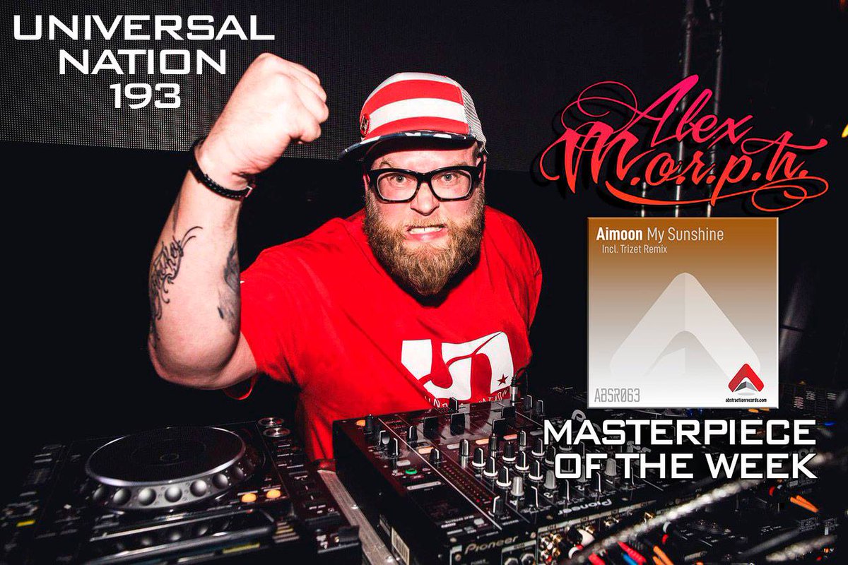 AbstractionRec's tweet photo. @AimoonMusic - My Sunshine [@AbstractionRec]  selected as 'Masterpiece Of The Week' by @alexmorph  into Universal Nation 193!!!

Support the release☀ Aimoon - My Sunshine☀:
https://t.co/cFrKdLao8N

Alex M.O.R.P.H. - Universal Nation 193:
https://t.co/NoRgvCcuQD https://t.co/AkbRATzjT1