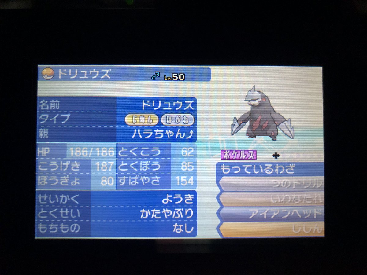 おすすめ性格 ドリュウズ 【ポケモン剣盾】ドリュウズの育成論と対策