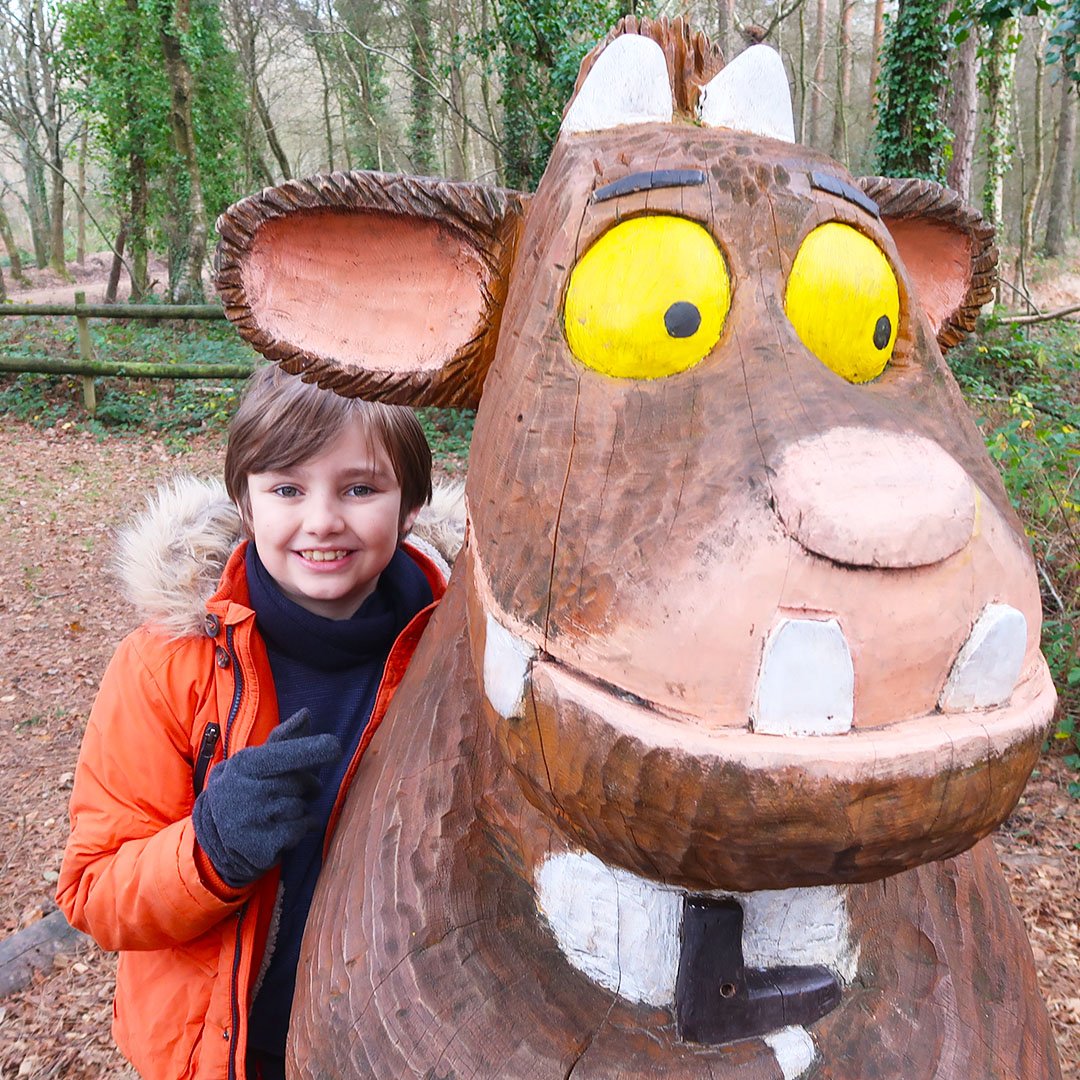 splatkidsTV's tweet photo. Who knows who this is? We love the Gruffalo sculptures at @moorsvalley and today's video is a hunt for the Gruffalo's Child in the deep dark wood! https://t.co/ol2VXtE6To