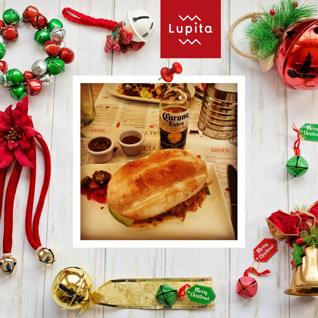 Enjoy the best Mexican food in UK! Perfect to share with your family this Christmas Eve #MexicanFood #Christmas #Family #LupitaFriends #LupitaRestaurants #MexicanTorta