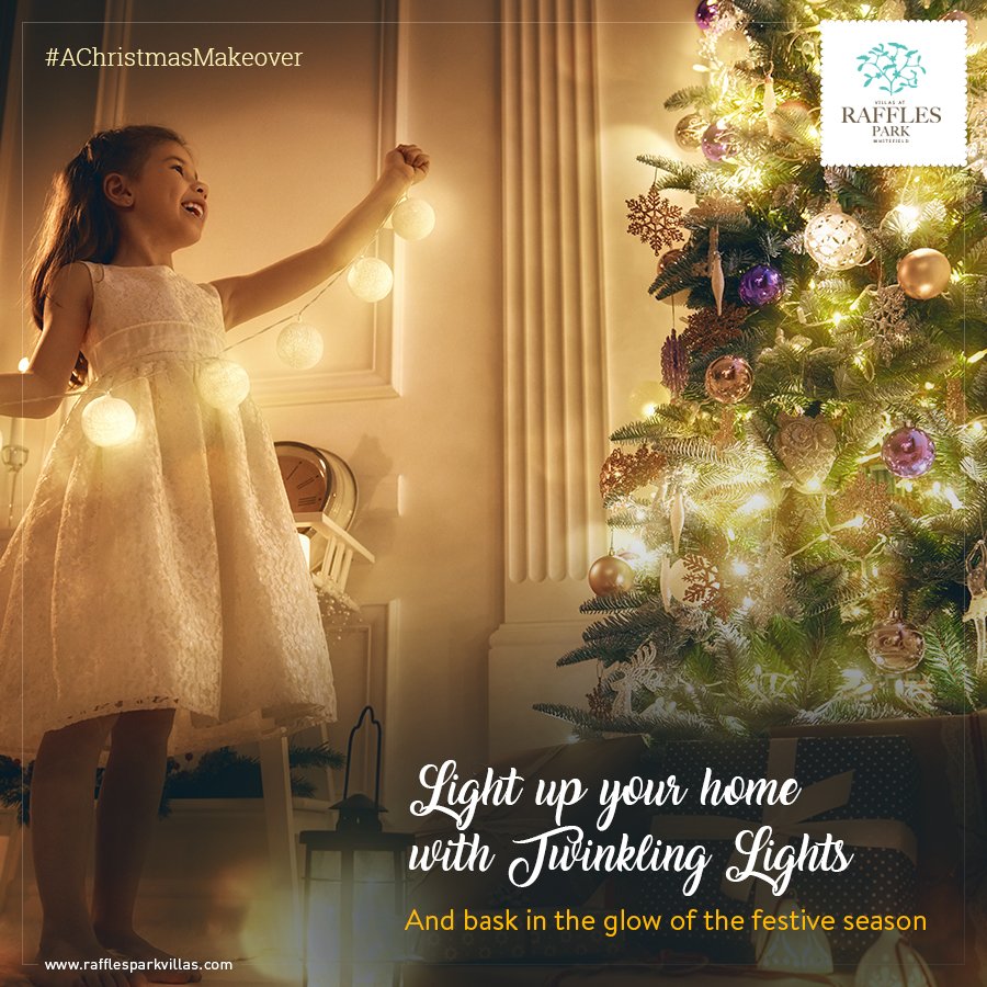 RafflesPark's tweet photo. 'Tis the time to bring out all the twinkling fairy lights, all the glowing bright lights and all the flickering candle lights. 
Don’t let any corner of your home be shrouded in darkness. 
How are you bringing the Christmas glow to your home? Share with us 
#AChristmasMakeover https://t.co/dSL7nJapEw