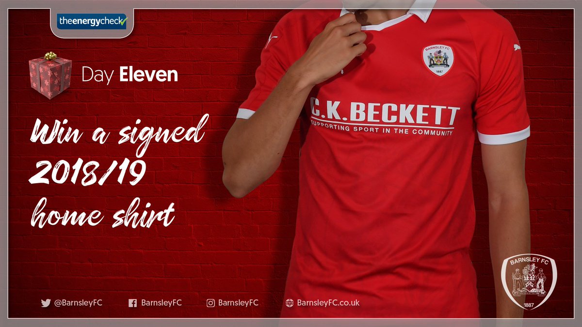 BarnsleyFC's tweet photo. 🎄DAY1⃣1⃣🎄 | We've a signed home shirt up for grabs in today's 12 Days Of Christmas #giveaway!

Retweet to enter!

➡️ https://t.co/HWqDJad5FK

#NotJustAGame | #12DaysOfChristmas https://t.co/UGmzWcemOJ