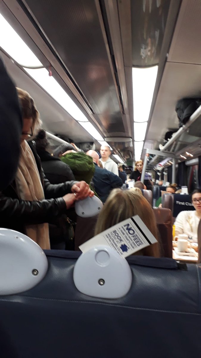 Hi @LouiseC_HTrains 23 December Christmas rush to get home, and you've cancelled one of the carriages on the 10.48 service: the aisles are FULL, so you can't even get to the toilet, let alone go to the cafe-bar for food and drink. Is it legal to have the aisles blocked like this?