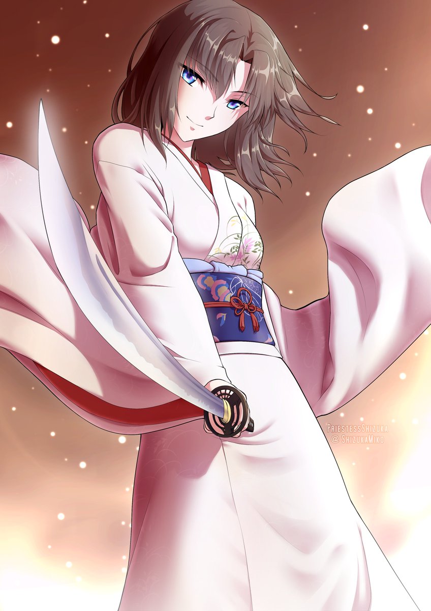 ShizukaMiko's tweet photo. Merry Christmas @kanarayart ! 
Here is your Fate/Secret Santa gift from me, featuring the gorgeous Void Shiki! <3
I really enjoyed drawing this and even watched all of Garden of Sinners to get her backstory!

#FateSS2018 #FGO #両儀式 #ryougishiki #voidshiki @FateSecretSanta https://t.co/9BP5P0LX9m