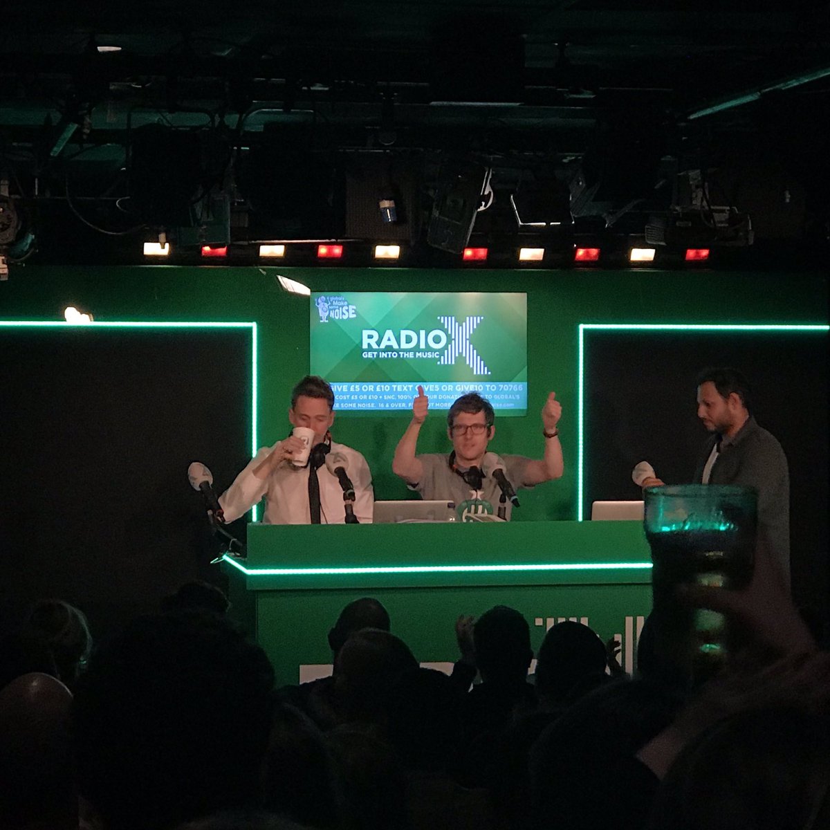 thisChrisSmith's tweet photo. Finished 2018 in a big way yesterday - Elis &amp; John: 250 shows and still vibing... 
Thanks to our techies and Extreme who get it on air and make it look so great! https://t.co/dxw8AiGrSo
