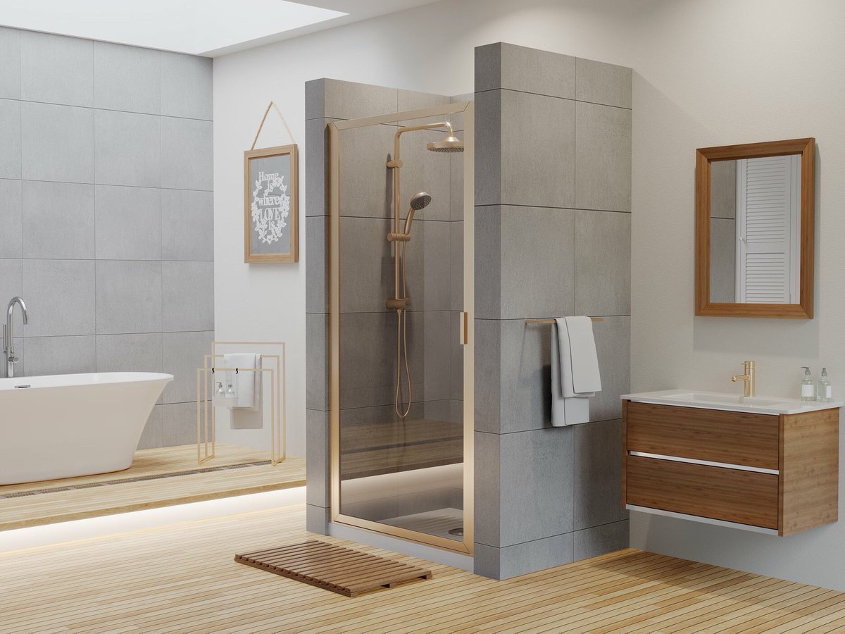 The stunning Paragon door will shine in your bathroom. The variety of colors and sizes fit almost any design need.