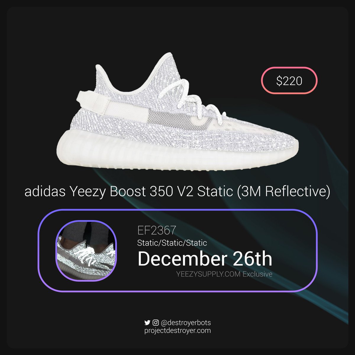 Yeezy 350 V2 Static F F Full 3M Shoes and Outfits