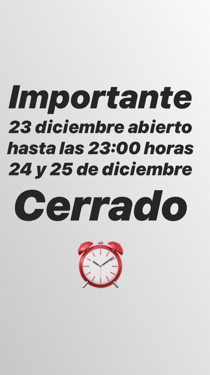 Información importante sobre nuestros horarios en navidad
🎄🎄🎄🎄🎄🎄🎄