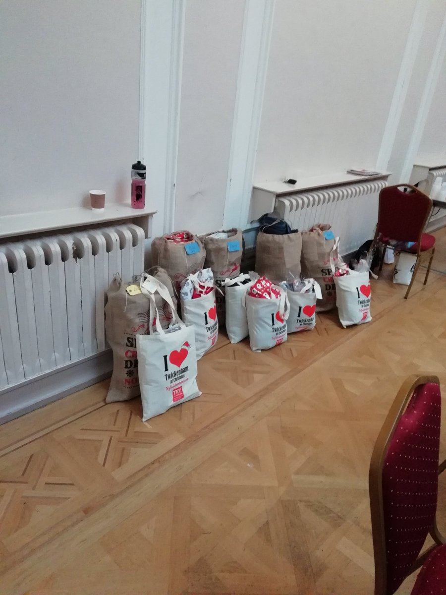 StegmannKat's tweet photo. Having a great time at the Richmond Christmas Day Wrap-athon! Great cause run by @TCDRichmond for #careleavers aged 18-25! Wonderful cause and will be back helping next year for sure! #christmasspirit #givingback https://t.co/WoUYMmMOuH