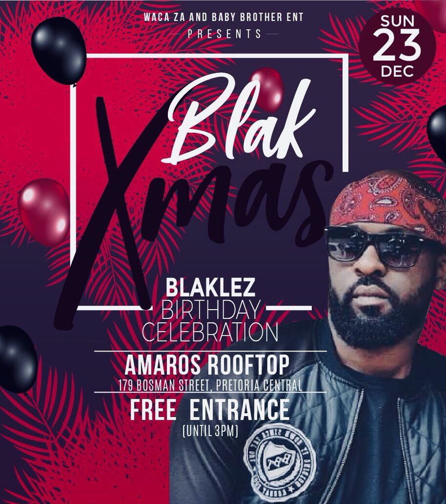 Already assumed my position on the front row seat. Happy Birthday in advance the \"Rap Steve Biko\" 