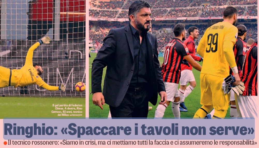 mong3000's tweet image. Basta con questo modo di fare da guappo.
Sei tu che devi fare giocare bene la squadra.
Higuain è il miglior centravanti del campionato e non gli arriva mai una palla.
E ti incazzi tu?