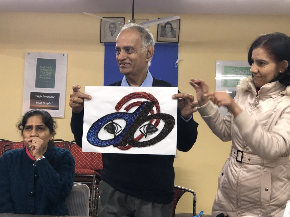 drsitu's tweet photo. Glad to be part of the meeting of the members & advisors of Society for Empowerment of the #Deafblind (#SEDB) at All India Federation of the Deaf today. Zamir Dhale founded #SEDB - a registered NGO for supporting people with Deafness & #Deafblindness in India - in 2015. https://t.co/fGOkPqrlMh