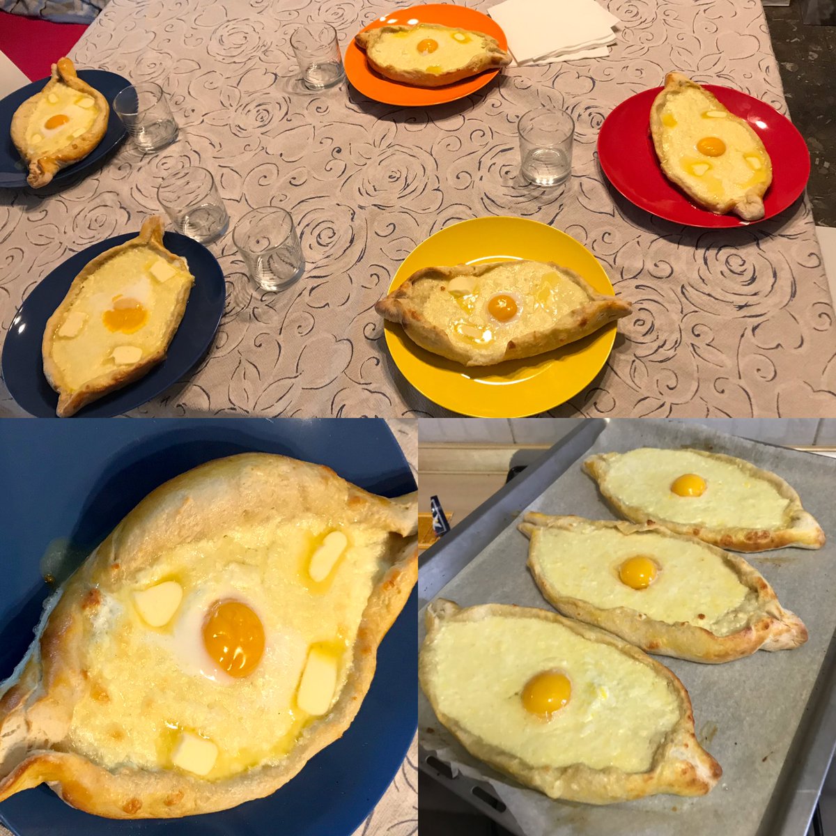 ZaraBagdasarian's tweet photo. Here some Georgian food to your feed #აჭარული #ხაჭაპური #khachapuri #cheeseboat https://t.co/YEFtXFX7TC