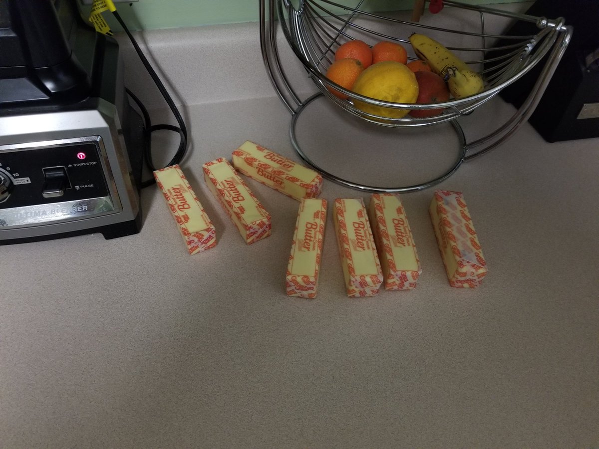When you wake up to this many sticks of butter on the counter you know it's going to be a good day