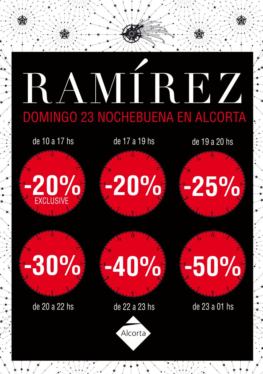 RAMIREZDENEGRO's tweet photo. NOCHEBUENA EN @AlcortaShopping NO TE PIERDAS ESTA GRAN OPORTUNIDAD!!!! #RAMIREZENALCORTA https://t.co/UqD9SejcVD