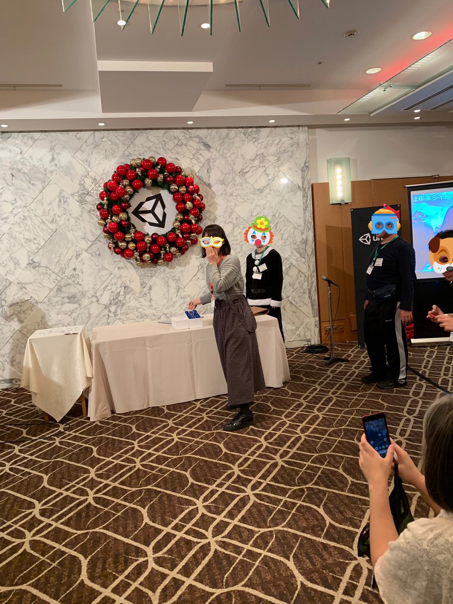 masashihan's tweet image. あちゃさんがUnityリュック当ててくれたのでroom6の面目躍如。

#Unity忘年会