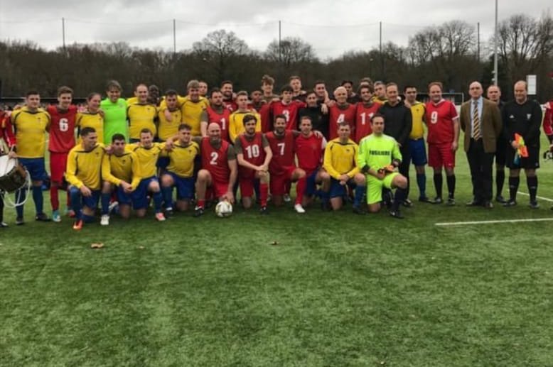First Fusiliers FC (@fusfootballfc) on Twitter photo So today the <a href="/FirstFusiliers/">First Fusiliers</a> football team had the honour of playing <a href="/jackwhitehall/">Jack Whitehall</a> in a charity game that finished 3 each and a great day had by all.
And Jamie Redknapp had huge praise for <a href="/Infantry_FC/">Infantry Football</a> player Daniel Booth <a href="/Dannybooth1991/">Danny Booth</a> giving him MOM. So today the <a href="/FirstFusiliers/">First Fusiliers</a> football team had the honour of playing <a href="/jackwhitehall/">Jack Whitehall</a> in a charity game that finished 3 each and a great day had by all.
And Jamie Redknapp had huge praise for <a href="/Infantry_FC/">Infantry Football</a> player Daniel Booth <a href="/Dannybooth1991/">Danny Booth</a> giving him MOM.