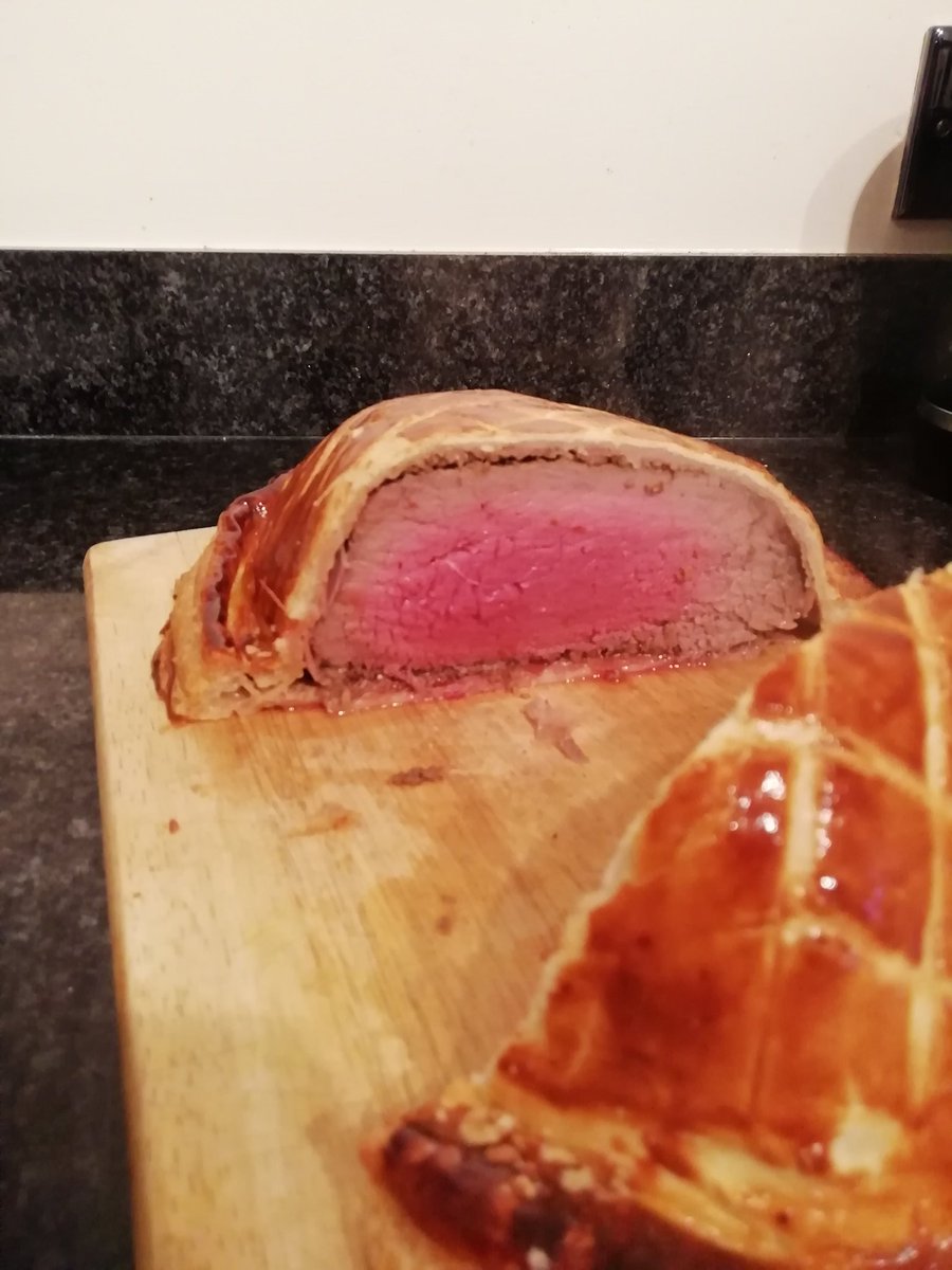 Beccahinton's tweet photo. @CardiffButcher just wanted to let you know we made an epic beef wellington with the fillet me and @steve1981 picked up yesterday! Thank you!!!! #shoplocal https://t.co/pkyzpkgLAE