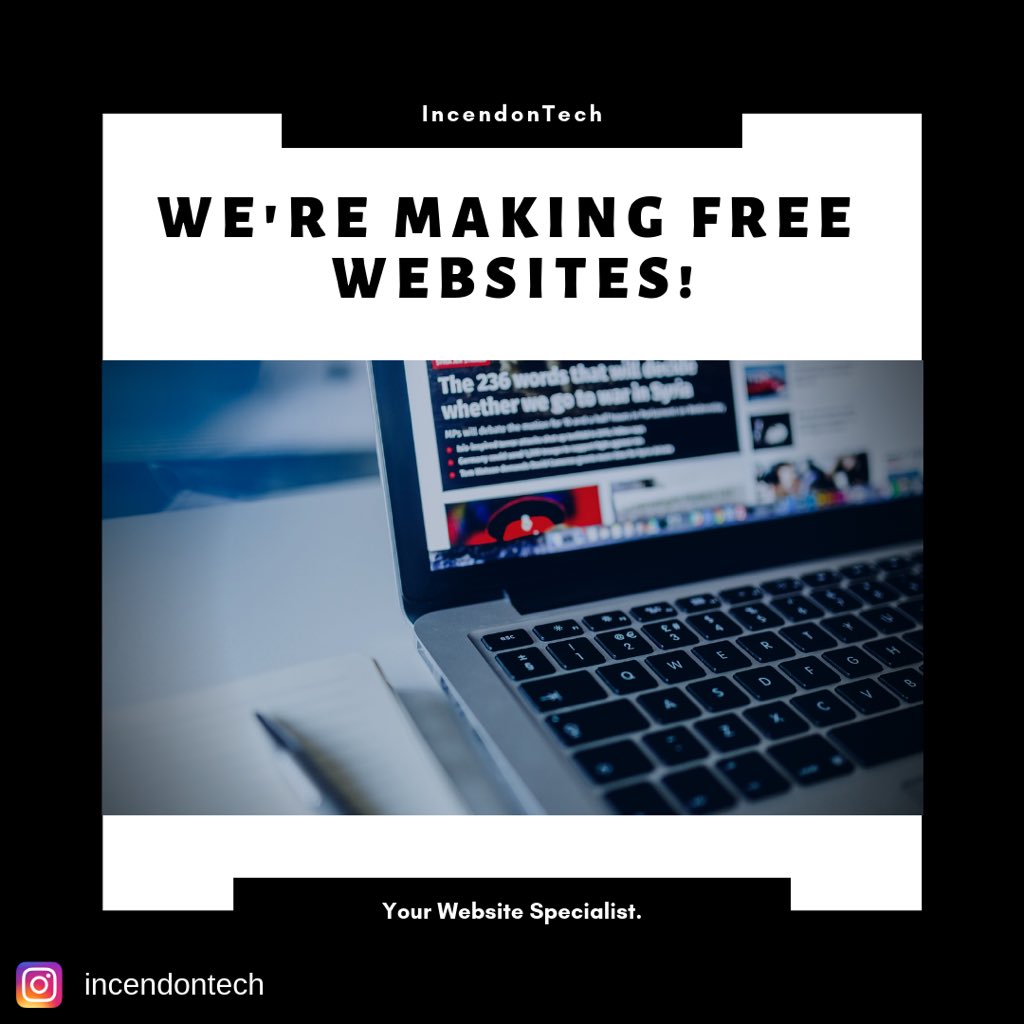 We’re just starting out, so we’ll gladly provide our services for free to the first few customers.

Message us for more info & stay tuned for more upcoming offers.

#webdesigning #webdeveloper #webdevelopment #webdevelopers #webdeveloping #webdevelopmentservices