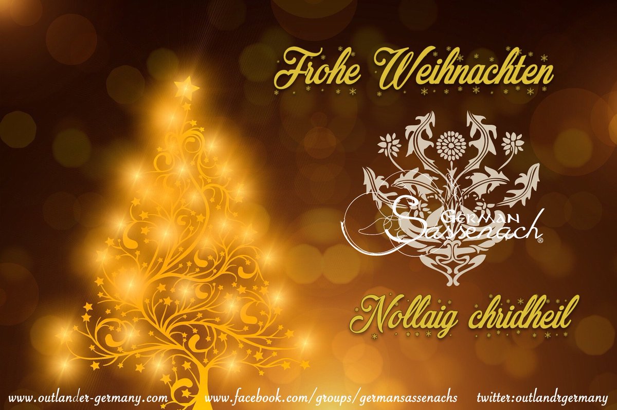 OutlandrGermany's tweet photo. Wir wünschen Euch und Euren Lieben fröhliche Weihnachten 🎄🎁✨
#outlander #outlanderadvent #Advent #weihnachten https://t.co/XrrO6euhhL