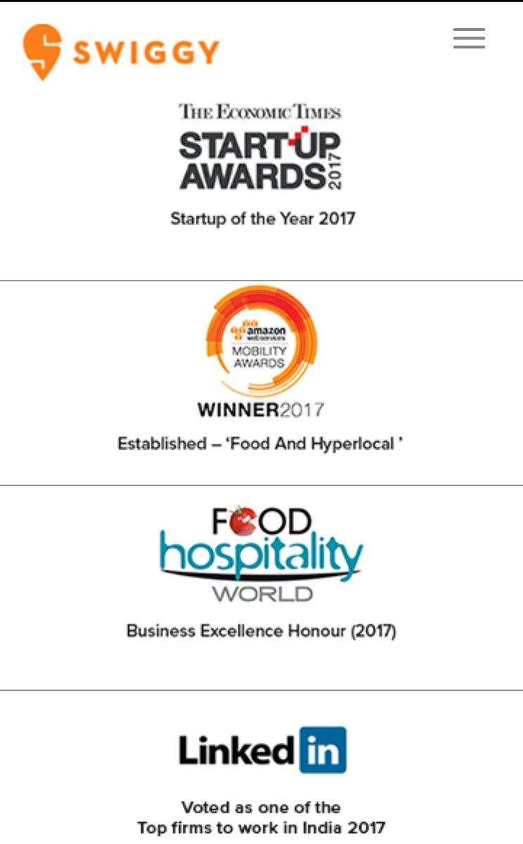 PhilomatheiaDev's tweet photo. Το 2018 τελειώνει με 1 δις $ επένδυση στ�� @swiggy_in με την αποτίμηση της πια στα 3.3 δις. 
#startups #India #funding  #mikresepixeiriseis https://t.co/6Rn4kMWkSh