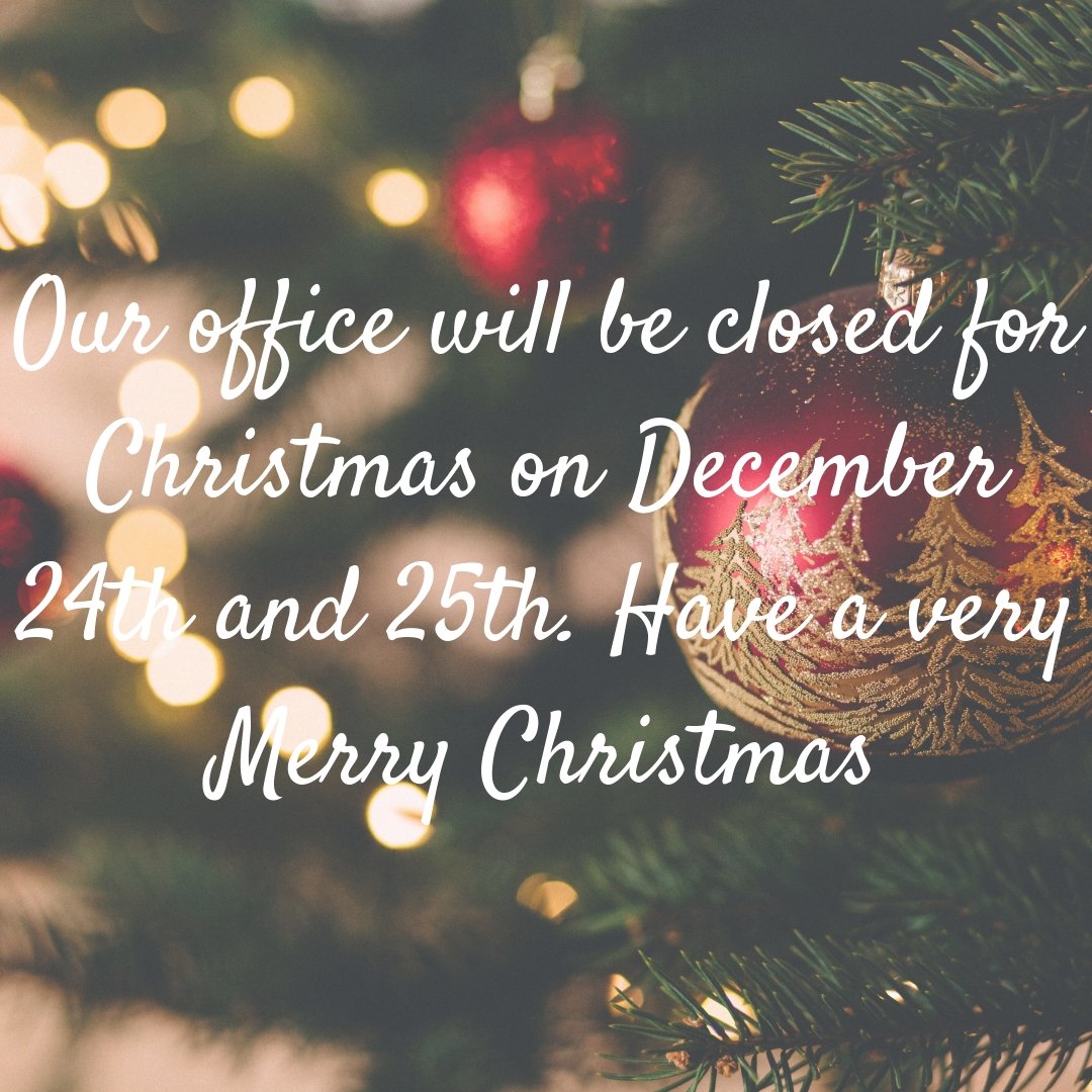 effcochamber's tweet photo. Our office will be closed for Christmas on December 24th and 25th. Have a very Merry Christmas! https://t.co/G07iuvNJqa
