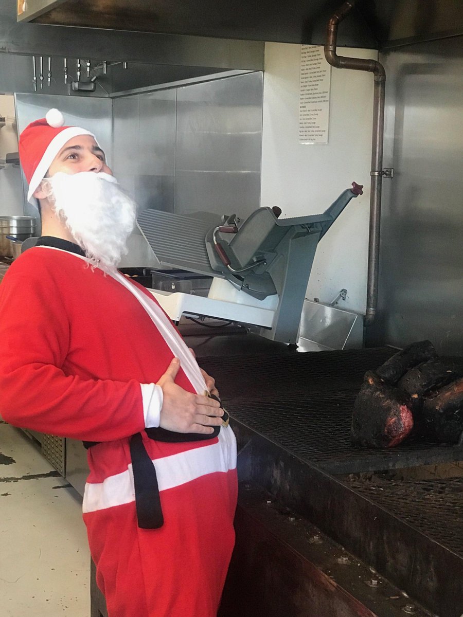 ChapsPitBeef's tweet photo. LOOK WHO AT #ChapsFrederick!!! *Free milk and cookies with every order from 11am-2pm or till supplies run out! Come see #SantaOnThePit! *Chaps Pit Beef Frederick location only. https://t.co/UiuccBX4gT
