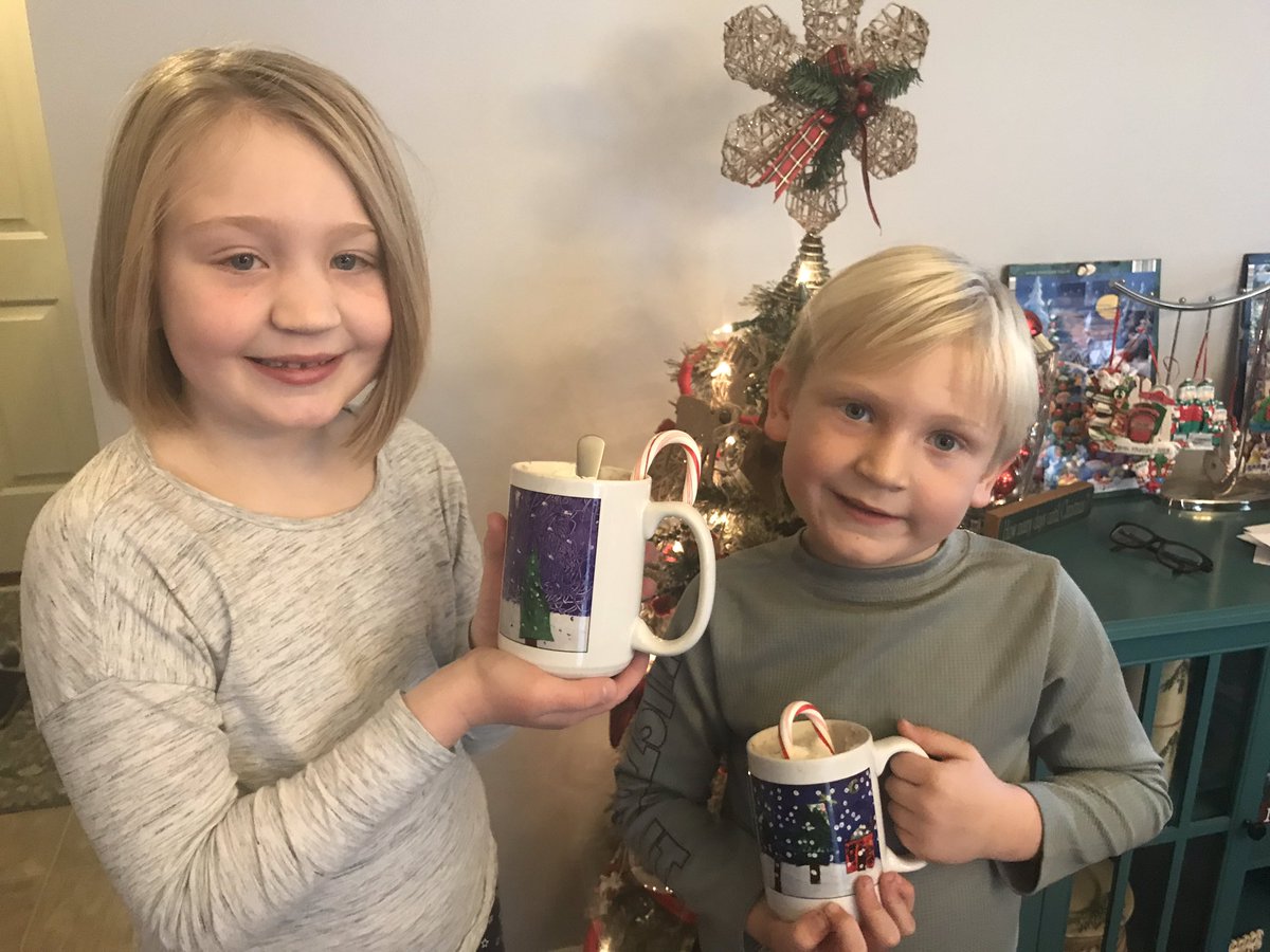 We love hot cocoa in mugs with our artwork! Thanks for your awesome teaching Ms. Hans <a href="/HilltopArt/">Ms. Hans</a>