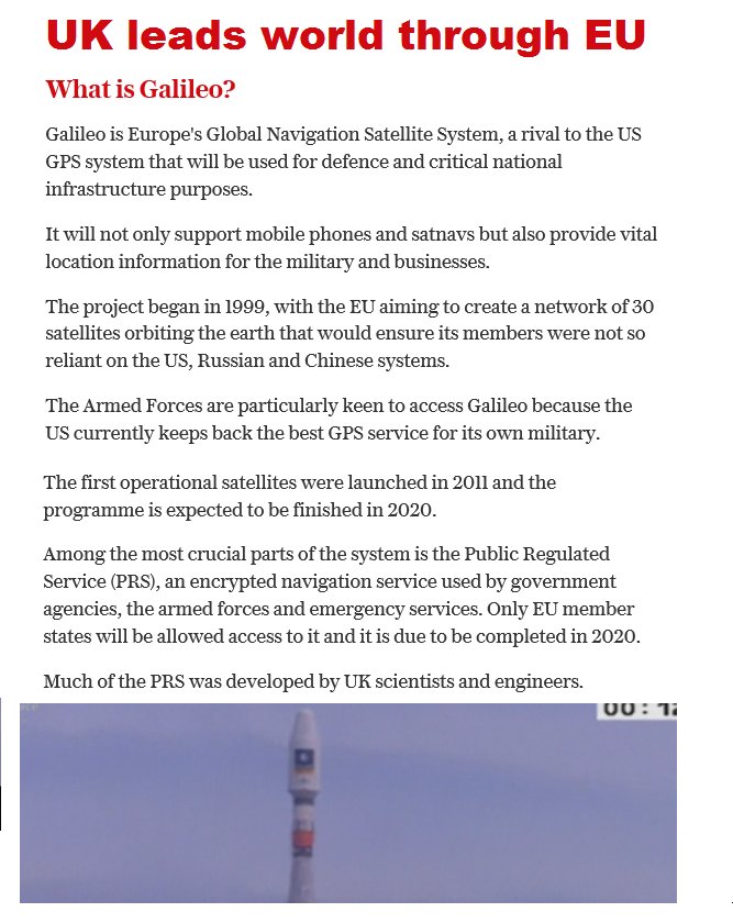 BookJudas's tweet photo. @inv695 @eberlmat Moreover, last 2 years have proved: 
* Our leaders incompetent + unaware of #international trade 
* We can't get better deal with EU27 than we HAVE 
Meanwhile #brexiting itself costs billions. &amp; let's not forget EVERYTHING we lose, eg world-beating progs &amp; research #Galileo #poor https://t.co/7A4v3RAy2k