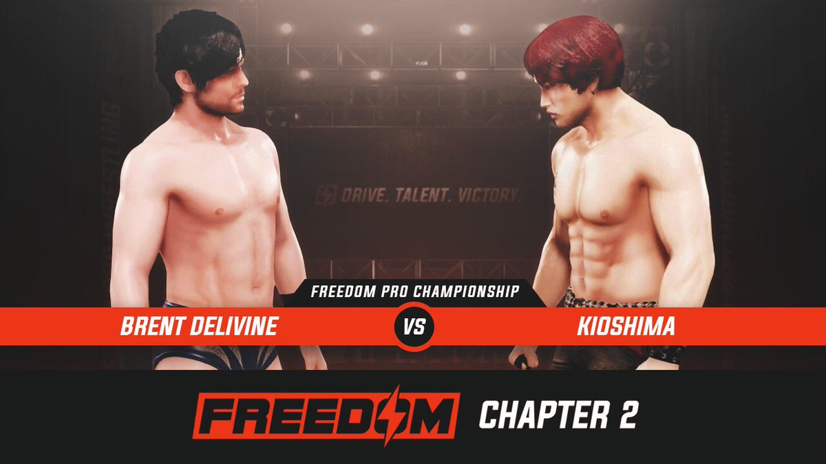 FreedomPro2K's tweet photo. And finally, Brent Delivine ( @BrentDelivine ) will be challenging Kioshima ( @SouthKoreanGOD ) for the Freedom Pro Championship in the main event of Chapter 2! https://t.co/OQsjdLeKi1