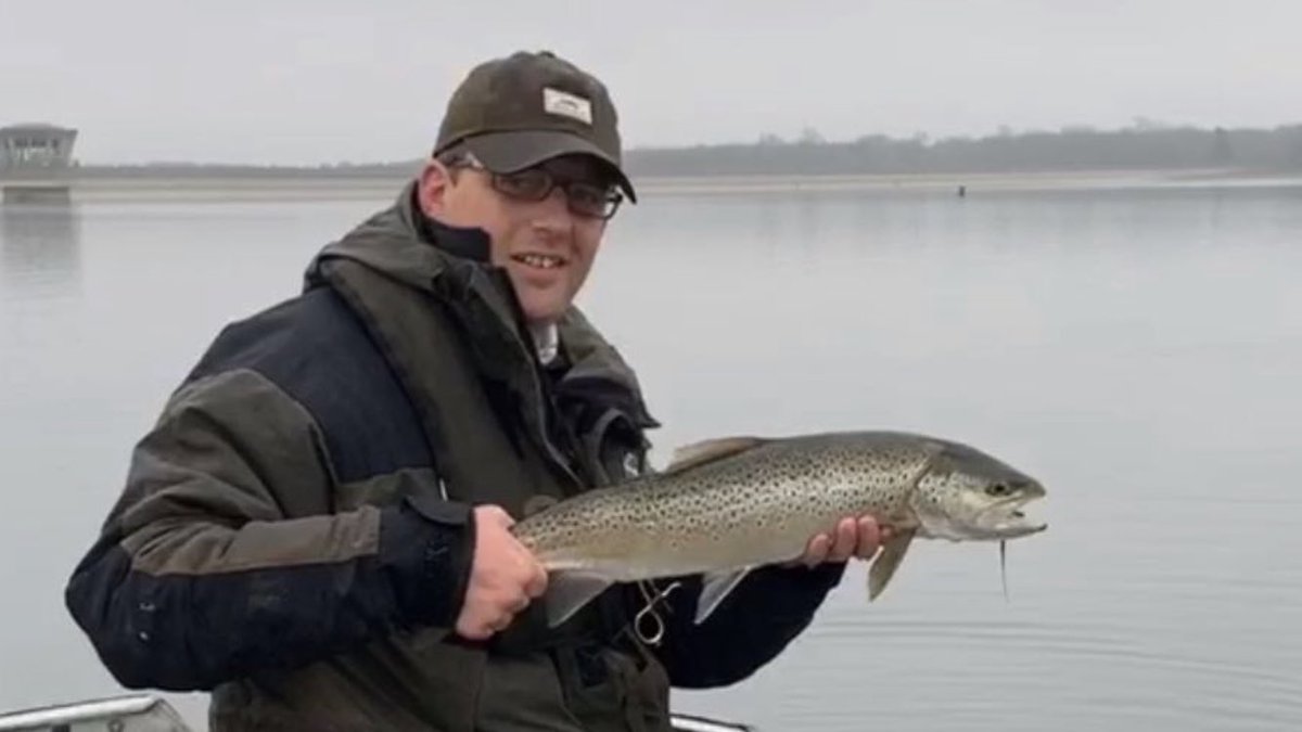 Nice brownie today from Grafham Water. A fitting end to my year’s fly fishing!