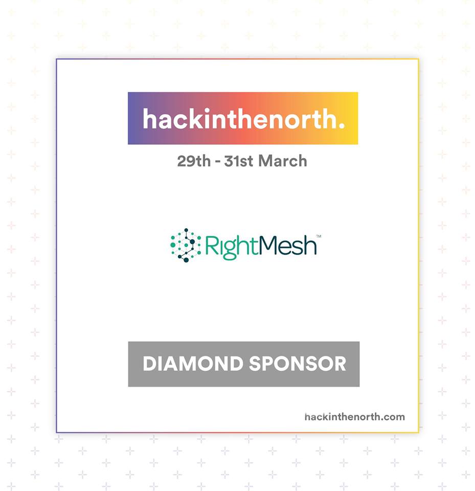 hintIIITA's tweet photo. We are stoked to present RightMesh as a diamond sponsor for Hack In The North!

RightMesh is the world's first software-based, ad hoc mesh networking platform and protocol.

Register yourself for Hack In The North at https://t.co/nPr7fX0jN8. 
Apply now! https://t.co/0PZ2fzegTf