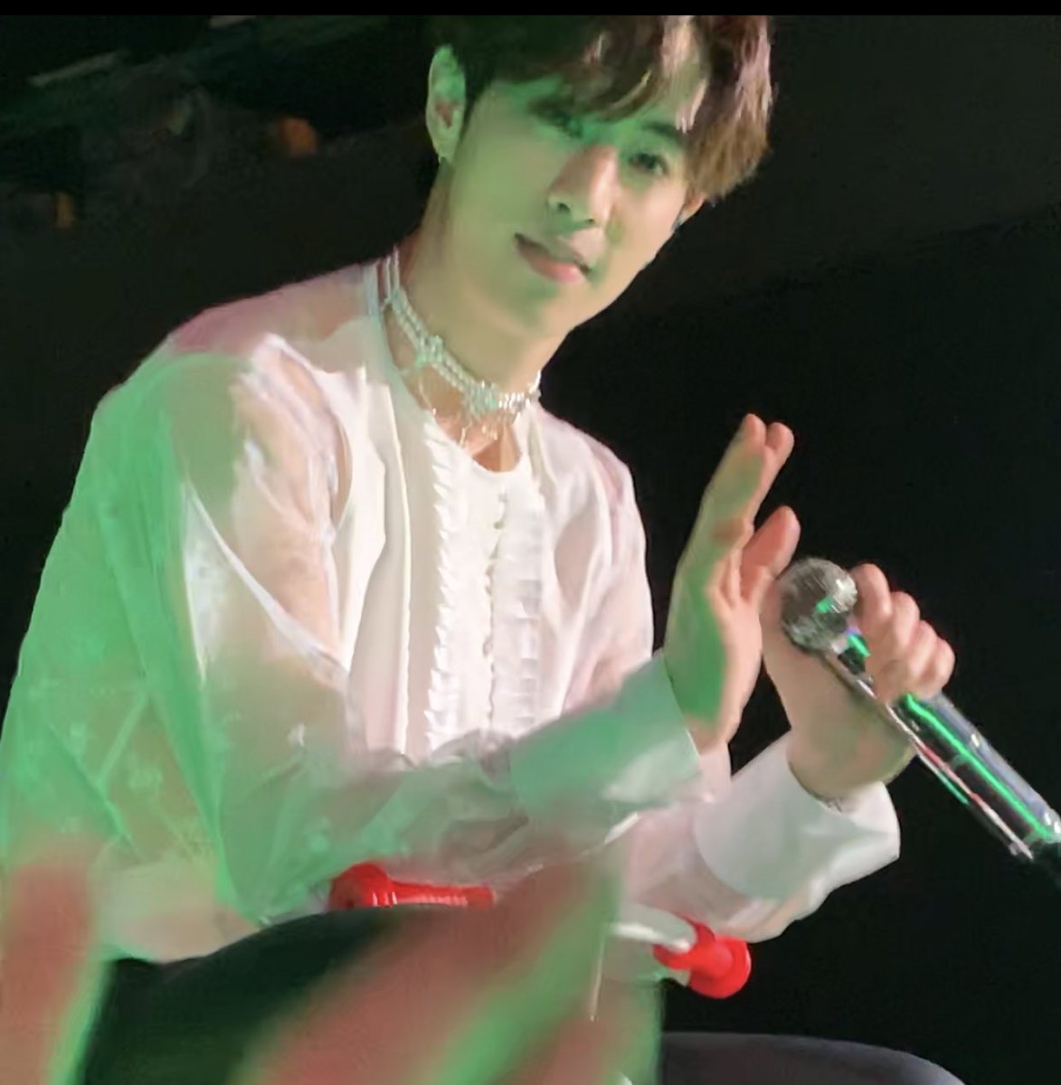 memethephoo's tweet photo. เนี่ย คือแบ๊บบบบ พึ่งมาย้อนคลิป ม้าคคคคคคคคคคคคค เอาจัยชุ้นไปเลย 😭💚
#MarkTuan #GOT7
#NASTIVAL2018DAY2 https://t.co/Pb2ZU3rk4W