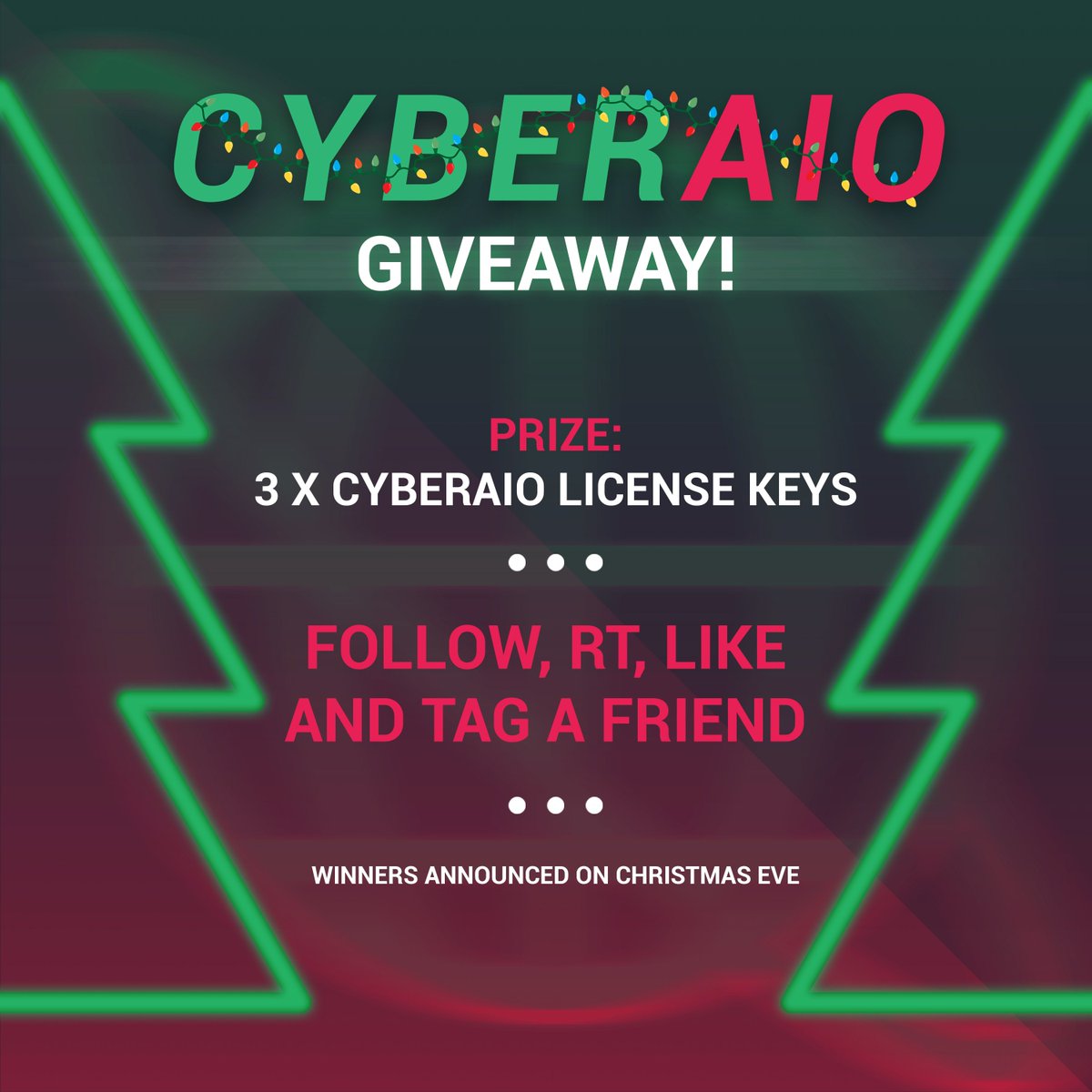 Cybersole's tweet image. 🎅 CHRISTMAS GIVEAWAY 🎅

To enter:

➡️ Follow @Cybersole
➡️ RT, like and tag a friend

🎄 We will pick 3 winners on Christmas Eve 🎄

We hope you all have a wonderful festive period with your friends/family!

Thanks for your support this year,

Love from the Cyber team 🌐🙏