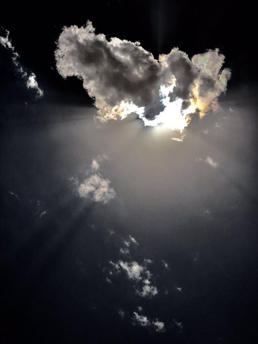 أنت نُوري ولو كَثُرت السُحبِ المُعتمة.