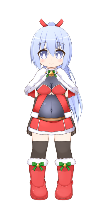 きせかえメニューの「チアサンタ」右クリックで産多さんになります。
キーボードの[z]を押すとクロークが脱げます。 