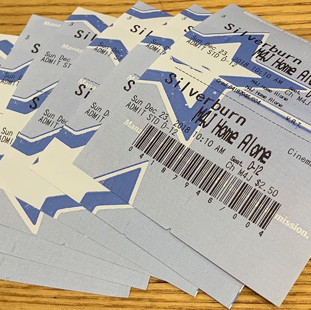 Christmas film, wee cinema visit to see Home Alone, still very funny #homealone 356/365