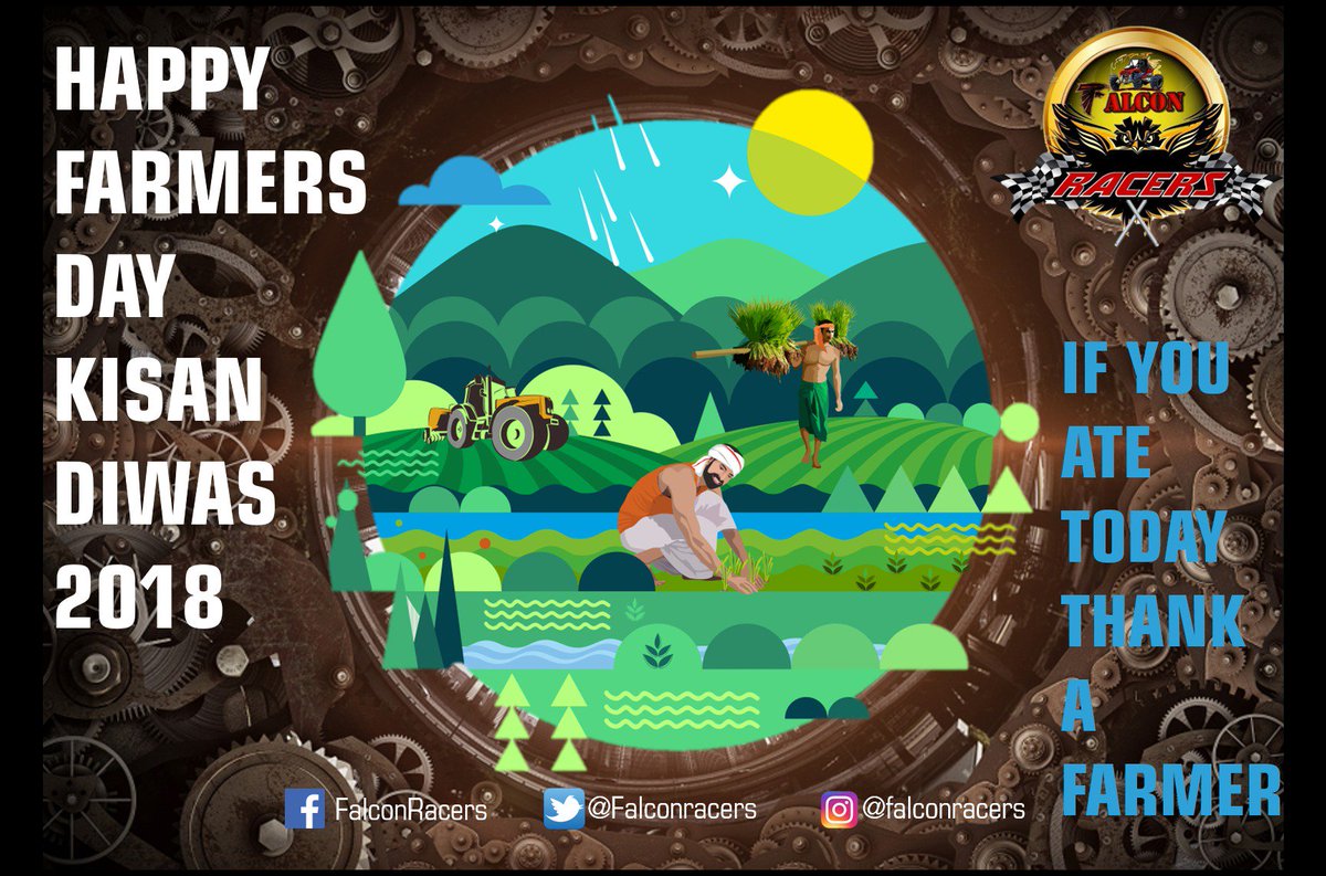 Falconracers's tweet photo. We wish all the farmers out there a very happy #FarmersDay - #KisanDiwas2018 who have truly redefined the #offroading experience way long back. #MayThePowerBeWithYou #FalconRacers https://t.co/14l5F6iajQ